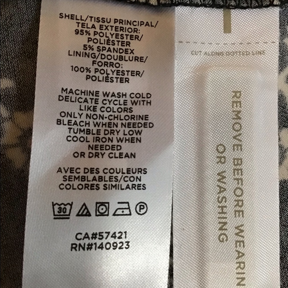 NWOT LOFT Flower & Star Print Wrap Dress - Picture 12 of 12